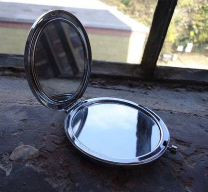Pulp Skeleton Woman Compact Mirror