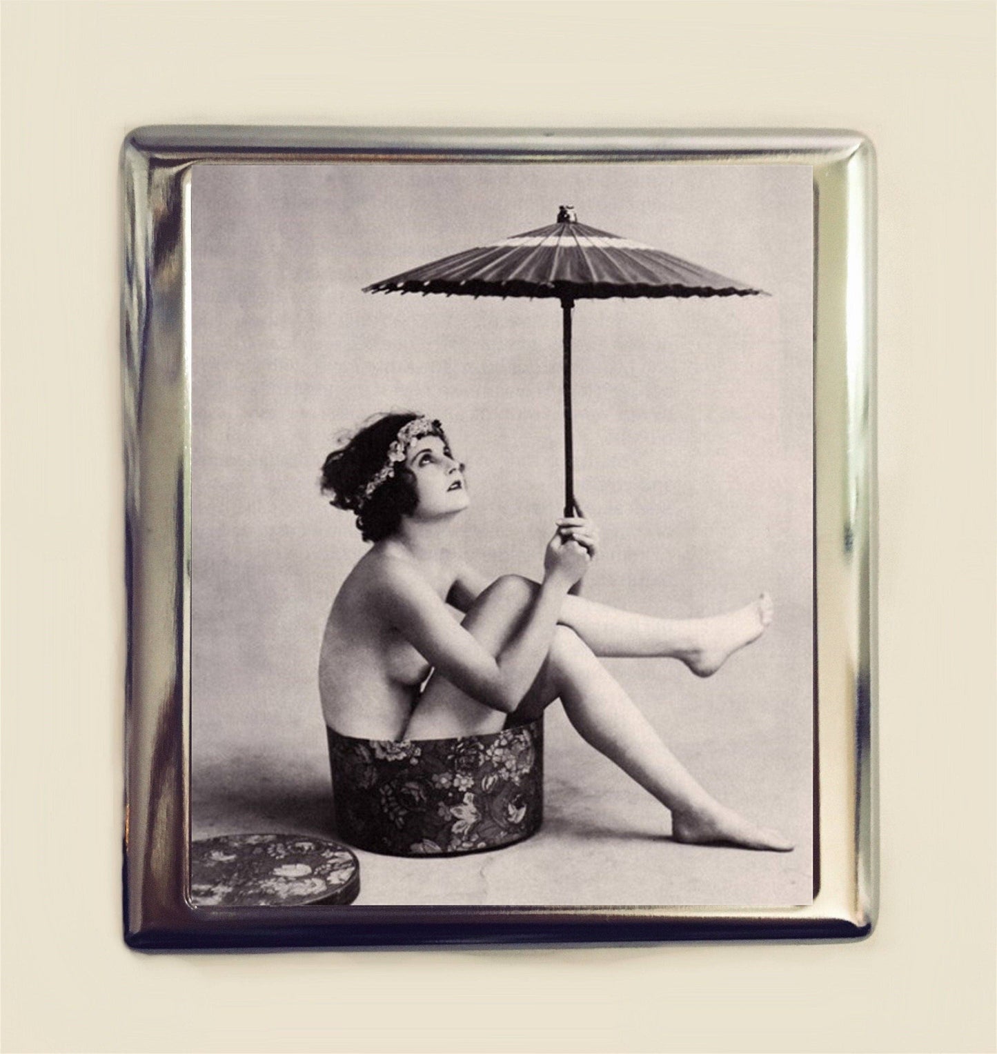 Flapper Umbrella Cigarette Case/Card Holder