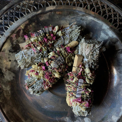 Mugwort + Palo Santo Ritual Bundle. With Instructions.